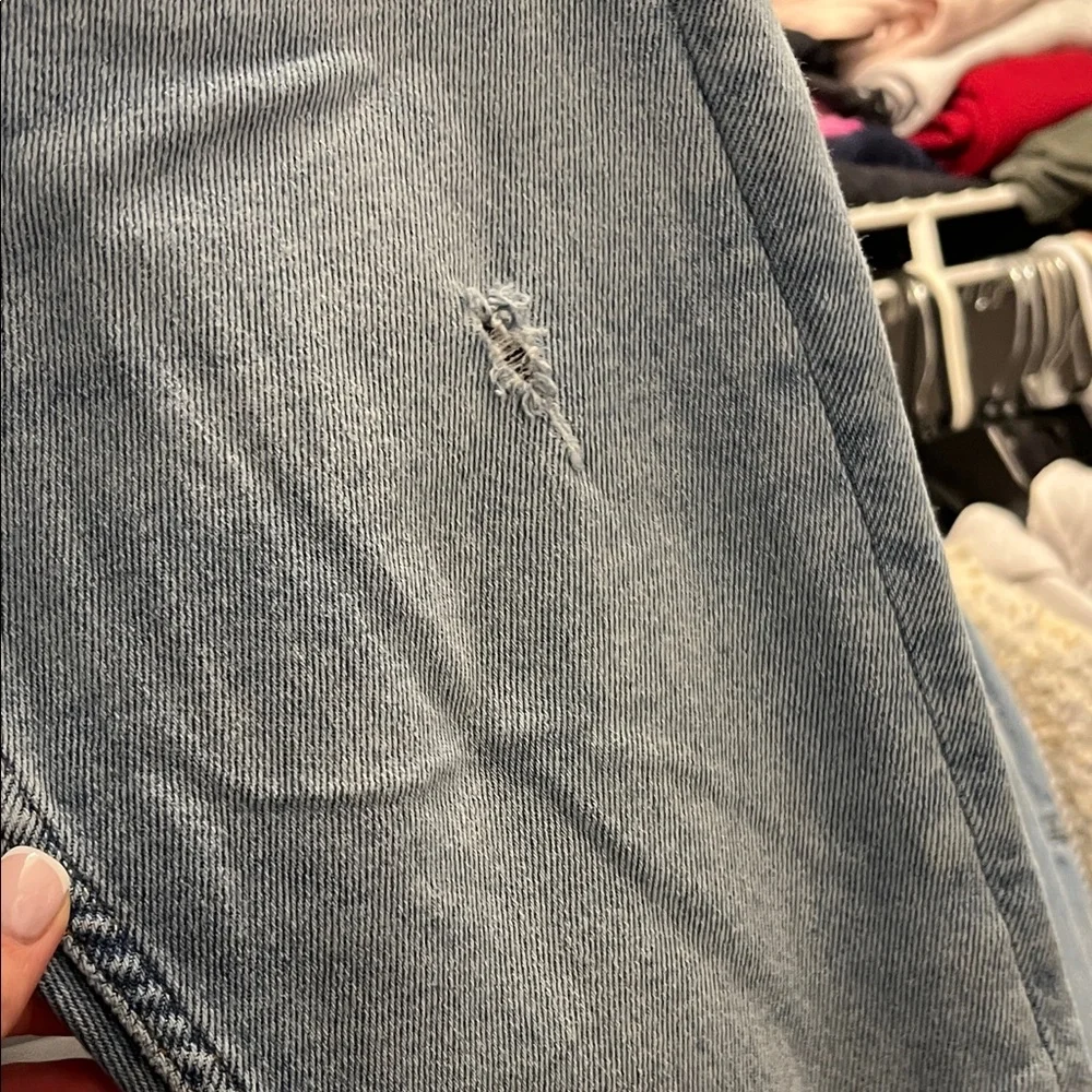 Zara Light Blue Ripped Jeans - Picture 5 of 6